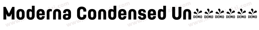 Moderna Condensed Un字体转换